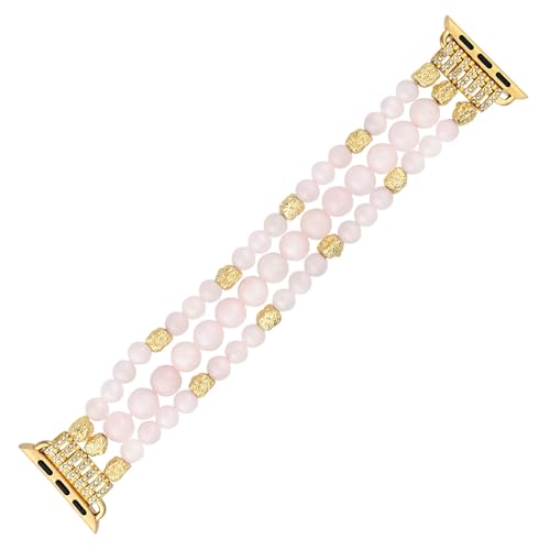 UCK-KIT Kompatibel Mit Für for Apple Watch Straps 44mm/45mm/42mm Serie 8/7/6/SE/5/43/2/1 Frauen Perlen Armband Elastische Dehnbare Ersatzband,38/40mm/41mm M UCK-KIT Kompatibel Mit Für for Apple Watch Straps 44mm/45mm/42mm Serie 8/7/6/SE/5/43/2/1 Frauen Perlen Armband Elastische Dehnbare Ersatzband,38/40mm/41mm M von UCK-KIT