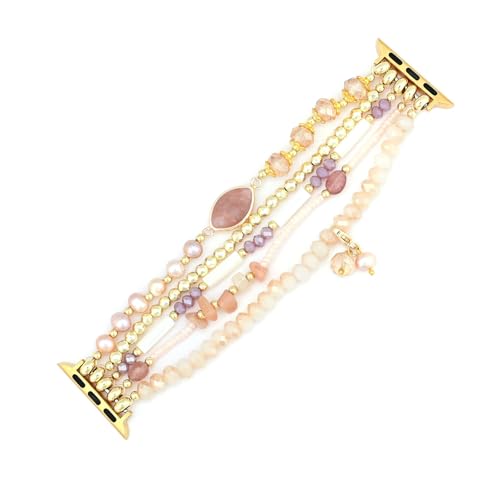 UCK-KIT Perlen Armband Kompatibel Mit Für for Apple Watch Band 38mm-45mm Für Frauen Mädchen, Elastic Stretch Ersatzband Für Iwatch 8/7/SE/6/5/4/3/2/1/SE,38mm/40mm/41mm M UCK-KIT Perlen Armband Kompatibel Mit Für for Apple Watch Band 38mm-45mm Für Frauen Mädchen, Elastic Stretch Ersatzband Für Iwatch 8/7/SE/6/5/4/3/2/1/SE,38mm/40mm/41mm M von UCK-KIT