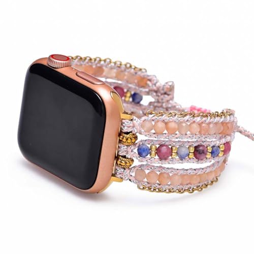 UCK-KIT Uhrenarmband Kompatibel Mit for Apple Watch Band 38MM-45MM, Böhmische Perlen Uhrenarmband Für Iwatch Serie 8/7/6/5/4/3/2/1 SE Frauen Mädchen,38mm/40mm/41mm UCK-KIT Uhrenarmband Kompatibel Mit for Apple Watch Band 38MM-45MM, Böhmische Perlen Uhrenarmband Für Iwatch Serie 8/7/6/5/4/3/2/1 SE Frauen Mädchen,38mm/40mm/41mm von UCK-KIT