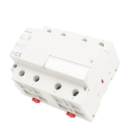 GYHC 4Phase 100A AC Schütz 220V 230V Din Rail Haushalt Modular Schütz Schalter Controller 1Pcs(4P 100A 2NO2NC 230AC) von UCSQZGUW