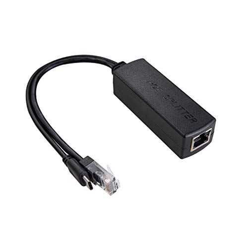 UCTRONICS PoE Splitter USB-C 5V - Active PoE to USB-C Adapter, IEEE 802.3af Compliant for Raspberry Pi 4, Google WiFi, Security Cameras, and More von UCTRONICS