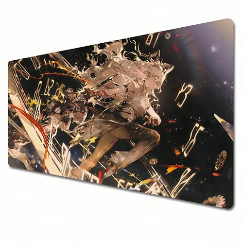 UCVJXDEM Wuthering Waves Mauspad, XXL-RGB-Gaming-Mauspad, 900 x 400 cm, geeignet für Tastatur-Pads und Schreibtischunterlagen für das Heimbüro. Zani (A01, XXL) von UCVJXDEM