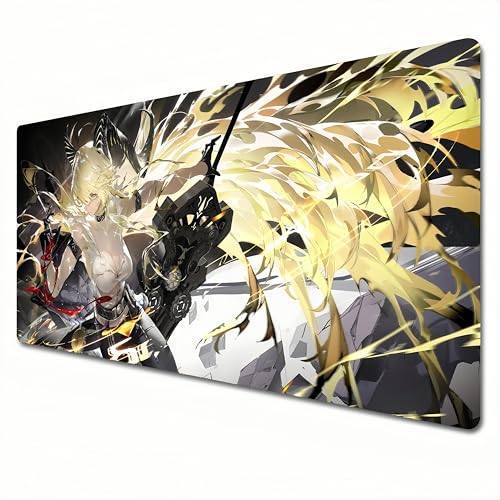 UCVJXDEM Wuthering Waves Mauspad, XXL-RGB-Gaming-Mauspad, 900 x 400 cm, geeignet für Tastatur-Pads und Schreibtischunterlagen für das Heimbüro. Zani (A02, XXL) von UCVJXDEM