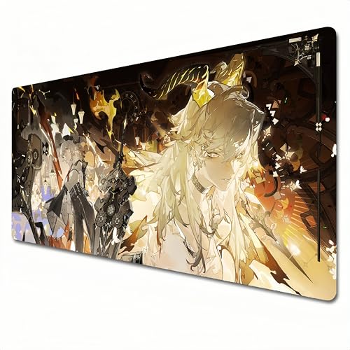 UCVJXDEM Wuthering Waves Mauspad, XXL-RGB-Gaming-Mauspad, 900 x 400 cm, geeignet für Tastatur-Pads und Schreibtischunterlagen für das Heimbüro. Zani (A06, XXL) von UCVJXDEM