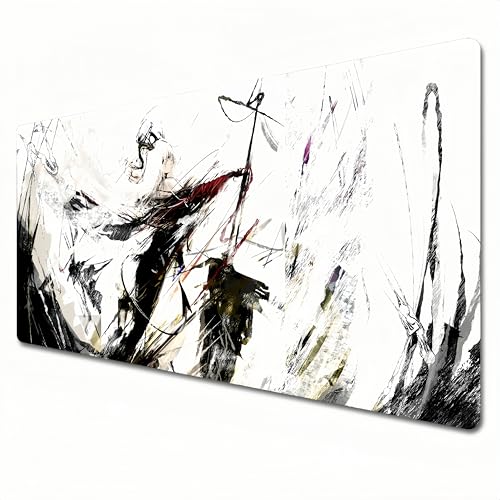 UCVJXDEM Wuthering Waves Mauspad, XXL-RGB-Gaming-Mauspad, 900 x 400 cm, geeignet für Tastatur-Pads und Schreibtischunterlagen für das Heimbüro. Zani (A07, XXL) von UCVJXDEM