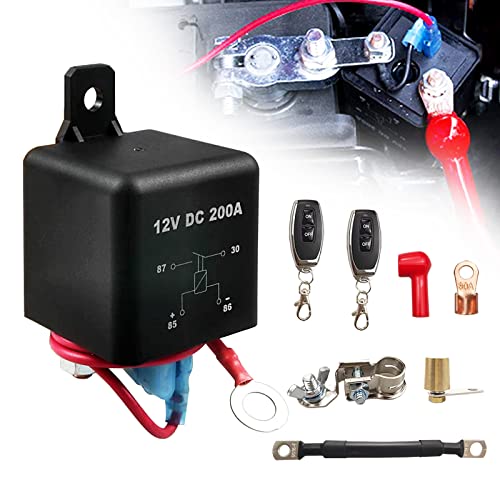 UCkasayfy Batterie Trennschalter mit Fernbedienung 12V 200A Kill Switch für Auto, Wohnmobil, ATV, LKW, Marine von UCkasayfy