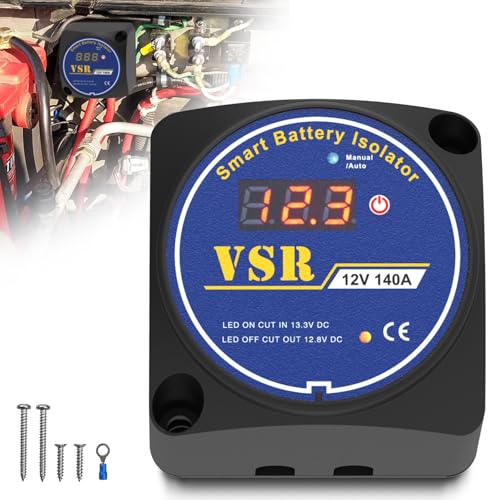 UCkasayfy Spannungsgesteuertes Relais VSR Trennrelais 12v Zweitbatterie Automatisches Batterietrenner für Wohnmobil Camper Auto Kfz, Nicht geeignet für Lithiumbatterien von UCkasayfy