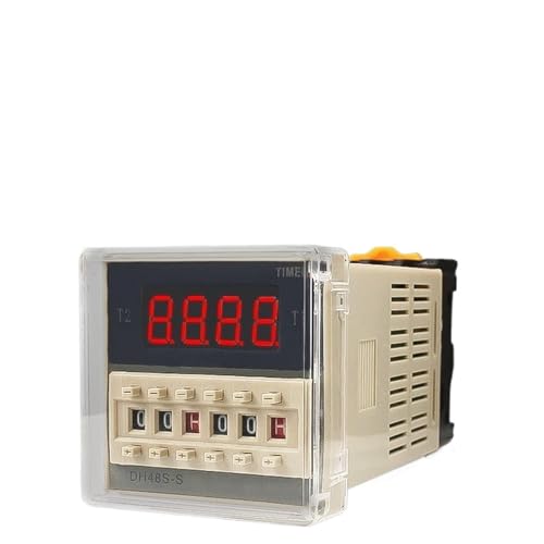 DH48S-S Programmierbare Verzögerung Relais 0,01 S-99990H Mit Sockel Basis DH48S 1Z 24v Zeit Relais 220v(DH48S-1Z,220VAC) von UDAMX