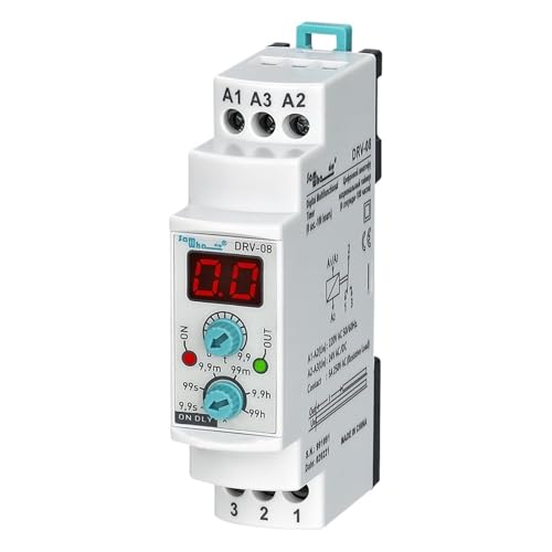 DRV-08 Digitales Multifunktions-Einschaltverzögerungszeitrelais(110VAC 24VAC-DC) von UDAMX