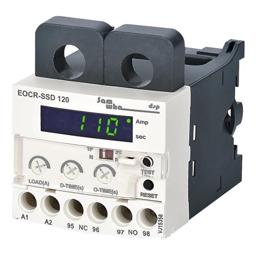 EOCR-SSD Digitales elektronisches Überlastrelais Motorschutz Thermisches Überlastrelais(Un 220VAC,0.5-6A) von UDAMX