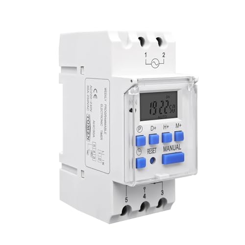 Programmierbarer digitaler Zeitschalter Relais Timer AC 220V 230V 12V 24V 48V 16A(12V AC DC) von UDAMX
