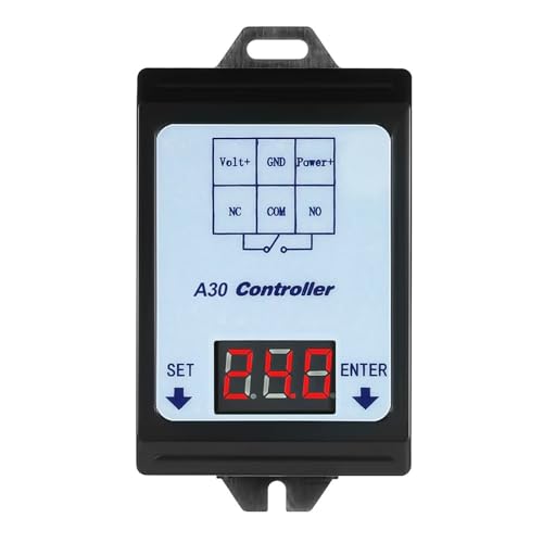 Relaisschalter-Controller DC 6~80 V Spannungserkennung Lade-Entlade-Monitor mit Gehäuse Digitalanzeige DC-Spannungserkennung(A30-U1) von UDAMX