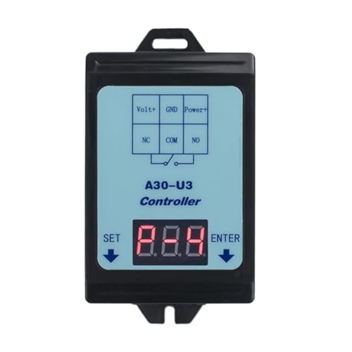Relaisschalter-Controller DC 6~80 V Spannungserkennung Lade-Entlade-Monitor mit Gehäuse Digitalanzeige DC-Spannungserkennung(A30-U3) von UDAMX