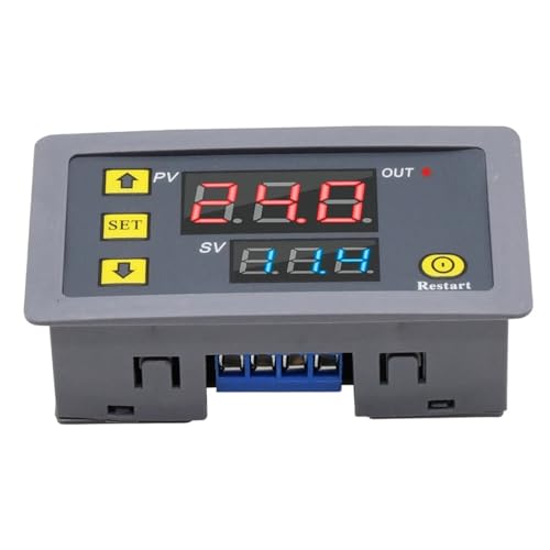 T3231 AC 110 V 220 V Digitales Zeitverzögerungsrelais LED-Anzeige Zyklus-Timer-Steuerschalter Einstellbares Zeitrelais Zeitverzögerungsschalter(1pc) von UDAMX