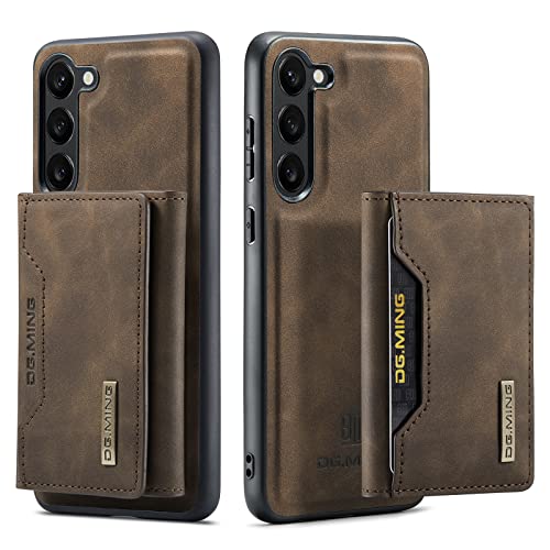 UDBKKDX 2 in 1 Handyhülle für Samsung Galaxy S23, abnehmbare Brieftasche und magnetische Adsorption Hülle Mattes Leder Ständer case Cover von UDBKKDX