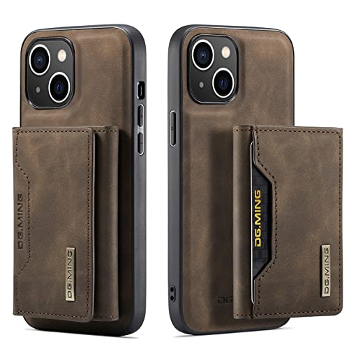 UDBKKDX 2 in 1 Handyhülle für iPhone 14, abnehmbare Brieftasche und magnetische Adsorption Hülle Mattes Leder Ständer case Cover von UDBKKDX