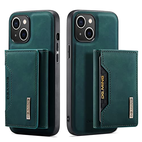 UDBKKDX 2 in 1 Handyhülle für iPhone 14 Plus, abnehmbare Brieftasche und magnetische Adsorption Hülle Mattes Leder Ständer case Cover von UDBKKDX