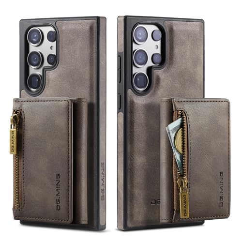 UDBKKDX 2 in 1 Handyhülle für iPhone 16 Pro, UnterstüTzt Kabelloses Laden Magnetische Adsorption Premium-Leder ReißVerschluss BetrachtungsstäNder case Cover UDBKKDX 2 in 1 Handyhülle für iPhone 16 Pro, UnterstüTzt Kabelloses Laden Magnetische Adsorption Premium-Leder ReißVerschluss BetrachtungsstäNder case Cover von UDBKKDX