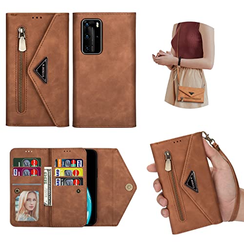 UDBKKDX Brieftasche Handyhülle für Samsung Galaxy A54 5G, Frauen Mattes Leder hülle mit Betrachtungsständer Kamera-Objektivschutz Stoßfest case Cover von UDBKKDX