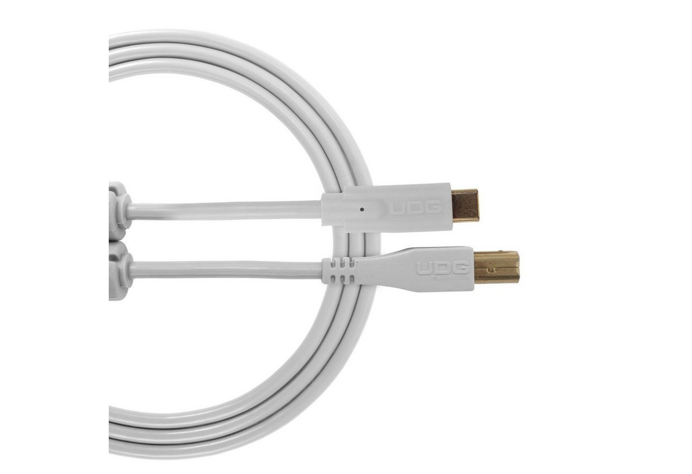 UDG Audio-Kabel, USB 2.0 C-B White Straight 1,5 m (U96001WH) - Kabel für DJs von UDG