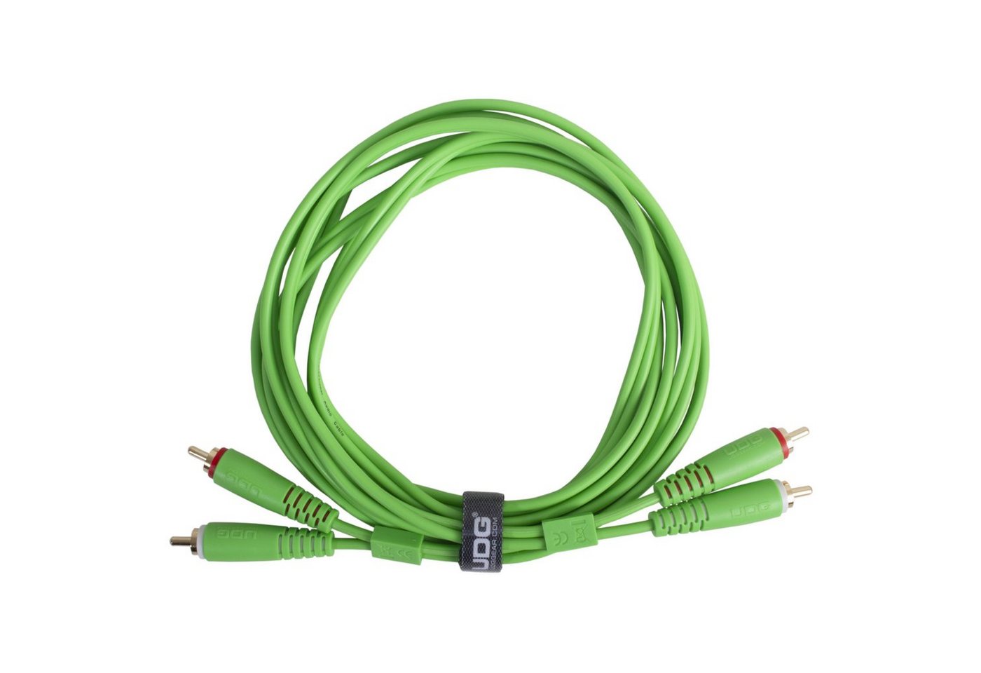 UDG Audio-Kabel, Ultimate Audio Cable RCA-RCA Green 1,5 m Straight U97001GR - Kabel f von UDG