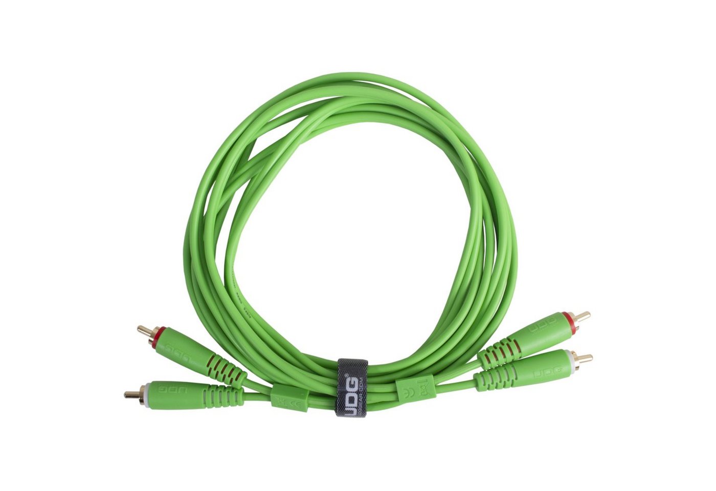 UDG Audio-Kabel, Ultimate Audio Cable RCA-RCA Green 3,0 m Straight U97003GR - Kabel f von UDG