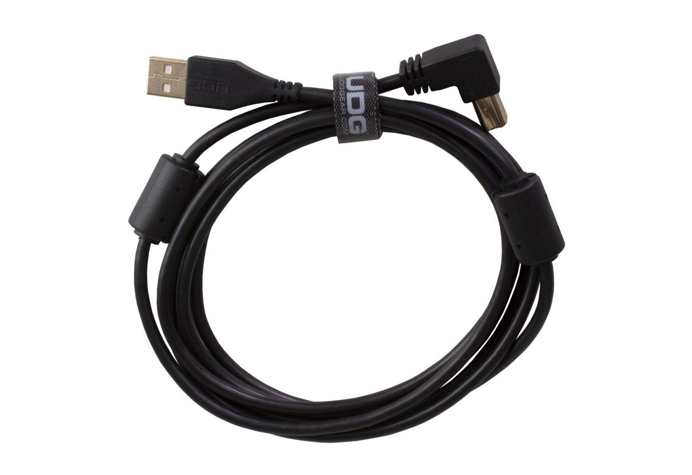 UDG Audio-Kabel, Ultimate Audio Cable USB 2.0 A-B Black Angled 3m (U95006BL) - Kabel von UDG