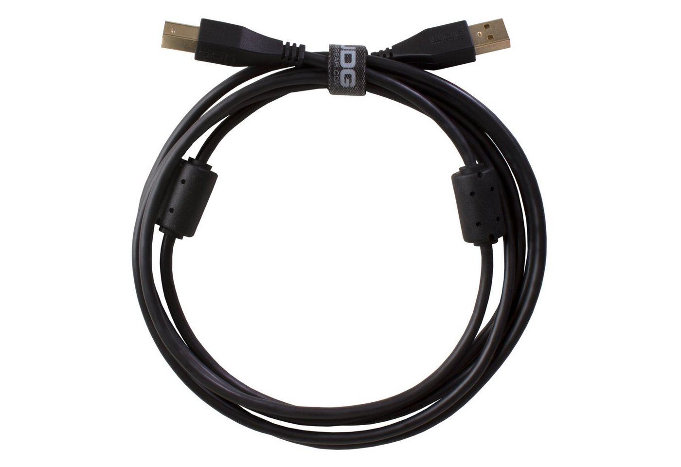 UDG Audio-Kabel, Ultimate Audio Cable USB 2.0 A-B Black Straight 2m (U95002BL) - Kabe von UDG