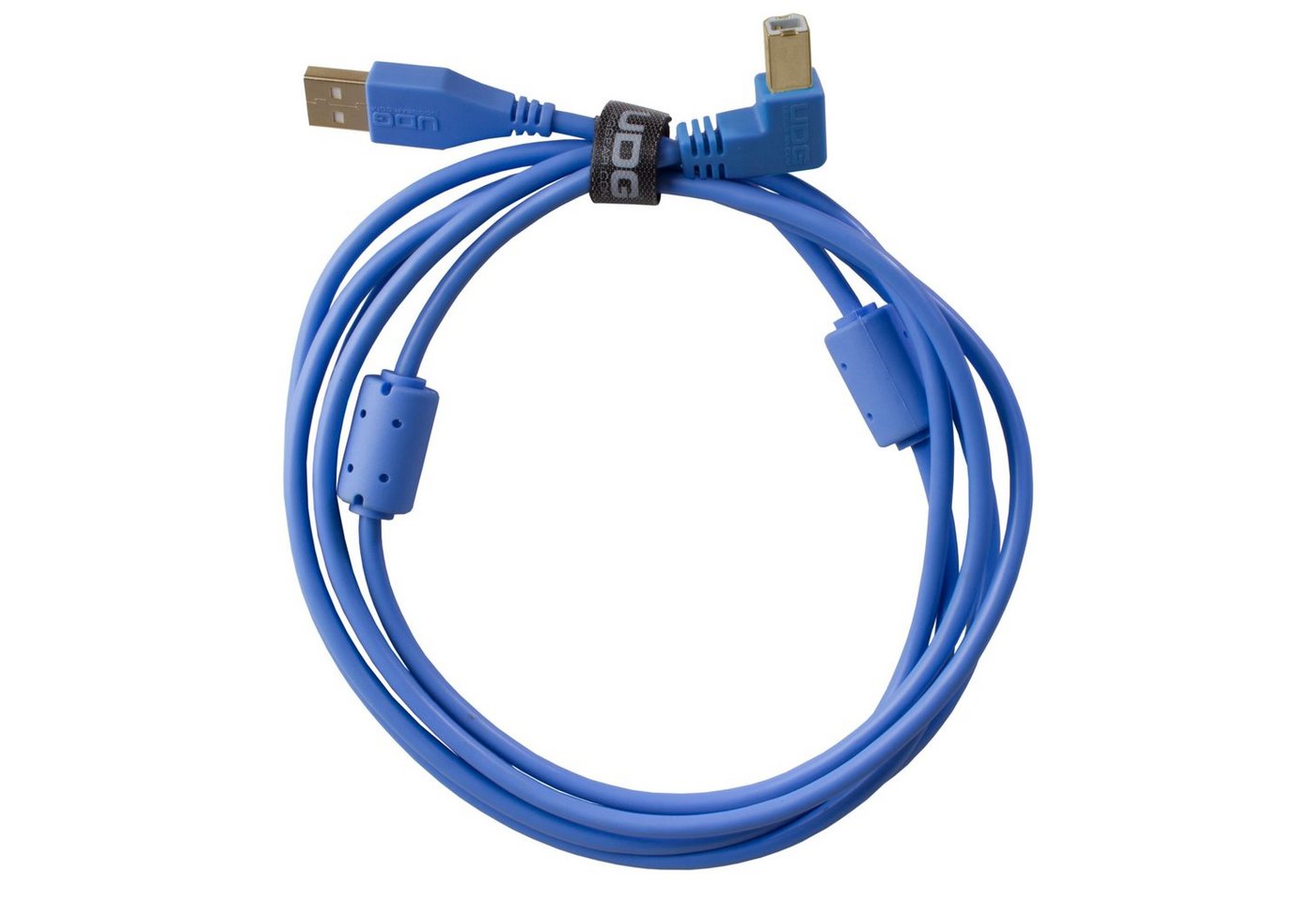 UDG Audio-Kabel, Ultimate Audio Cable USB 2.0 A-B Blue Angled 1m (U95004LB) - Kabel f von UDG