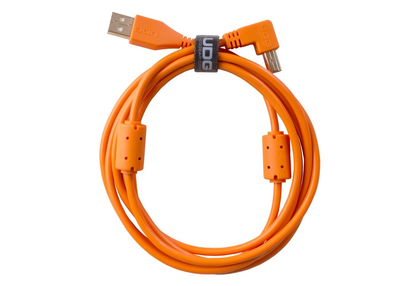 UDG Audio-Kabel, Ultimate Audio Cable USB 2.0 A-B Orange Angled 2m (U95005OR) - Kabel von UDG