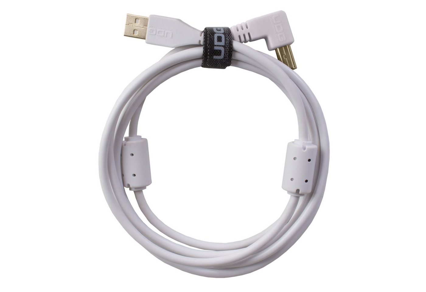 UDG Audio-Kabel, Ultimate Audio Cable USB 2.0 A-B White Angled 1m (U95004WH) - Kabel von UDG