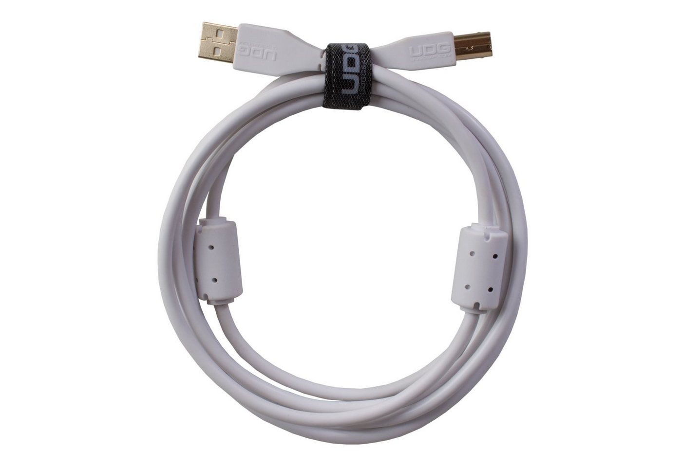 UDG Audio-Kabel, Ultimate Audio Cable USB 2.0 A-B White Straight 1m (U95001WH) - Kabe von UDG