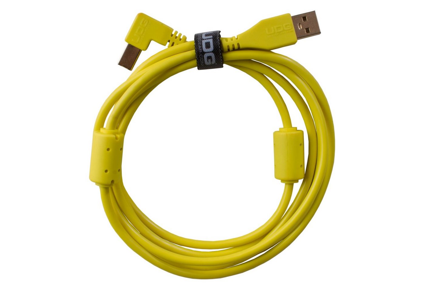 UDG Audio-Kabel, Ultimate Audio Cable USB 2.0 A-B Yellow Angled 1m (U95004YL) - Kabel von UDG