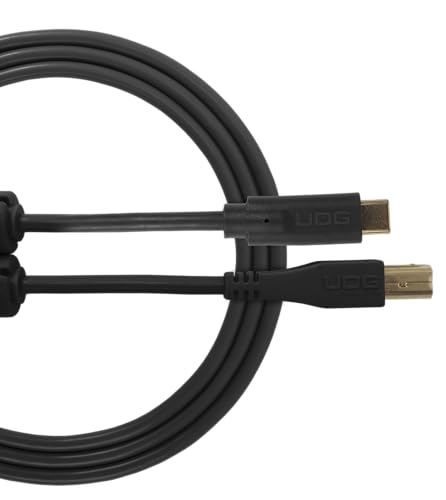 UDG Ultimate Cable USB 2.0 Type C-B Straight 1.5M (Black) von UDG