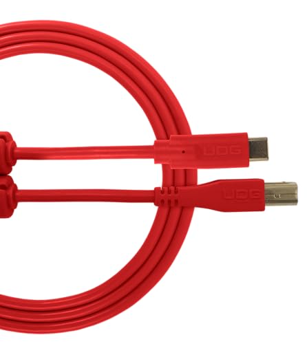 UDG Ultimate Cable USB 2.0 Type C-B Straight 1.5M (Red) von UDG