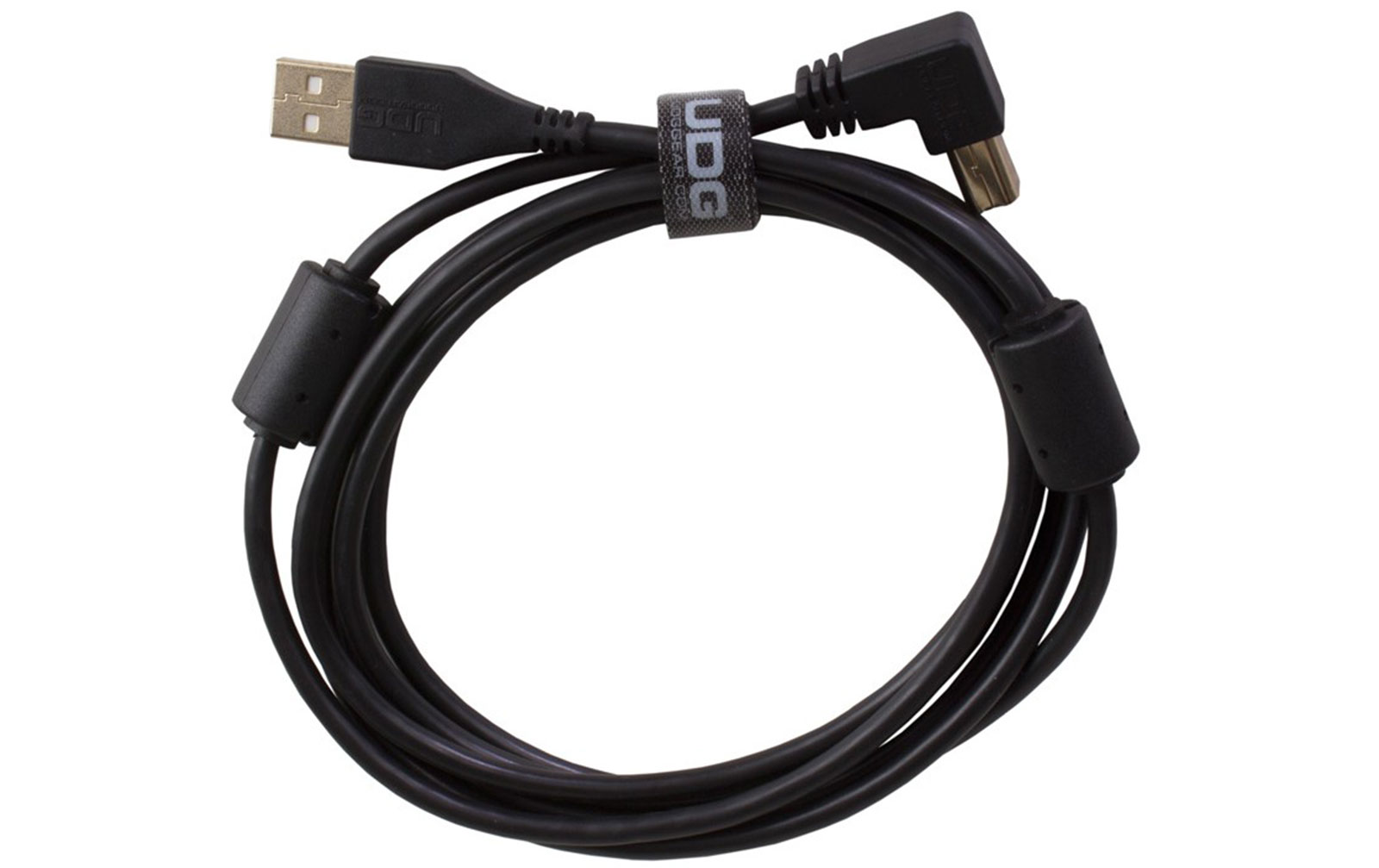 UDG Ultimate Audio Cable USB 2.0 A-B Black Angled 1m  (U95004BL) von UDG