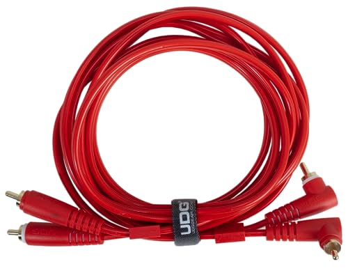 UDG Ultimate Cable RCA Straight - RCA Angled 3m (Red) von UDG