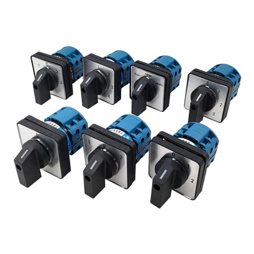 1 x 2/3/4 Positionen 8 Klemme Elektrischer Drehschalter 500 V 20 A (2P 8T OFF ON) von UDHBJEBQ