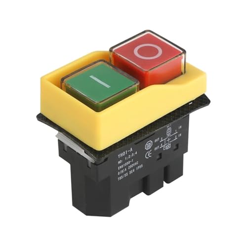 1 x Elektromagnetischer Schalter, wasserdichter Magnetschalter, Unterspannungsschutz IP55 (Plug 5PIN) von UDHBJEBQ