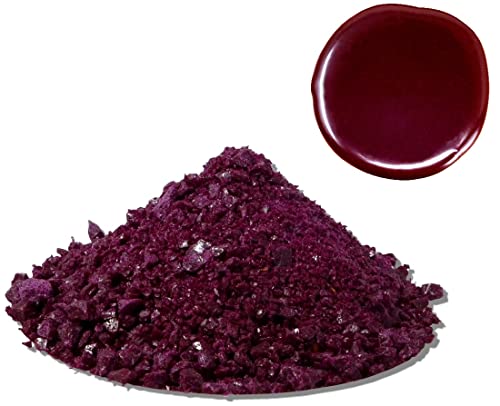 100 g Siegelwachs-Granulat elastisch Bordeauxviolett - weich und flexibel von UDIG
