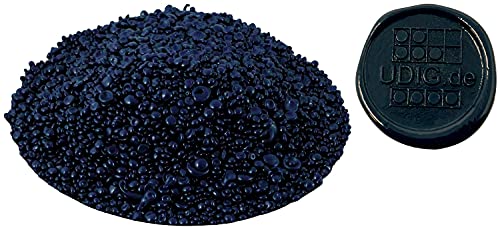 Perlensiegellack Dunkelblau Nr. 5330-100 g, Siegellack Granulat Blau für brechende Siegel von UDIG