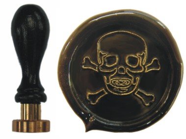 Siegel Stempel Petschaft Totenkopf 24 mm von UDIG