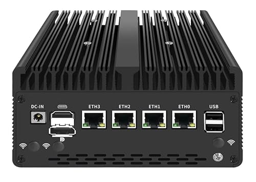 UDPTCP I5-13420H lüfterloser Mini-PC mit DDR5 M.2 Nvme 4 x i226 2.5G LAN, USB, HDMI, DP, SIM-Kartensteckplatz, Typ C, Mini-Unterstützung für Business-WLAN, Dual-Band UDPTCP I5-13420H lüfterloser Mini-PC mit DDR5 M.2 Nvme 4 x i226 2.5G LAN, USB, HDMI, DP, SIM-Kartensteckplatz, Typ C, Mini-Unterstützung für Business-WLAN, Dual-Band von UDPTCP