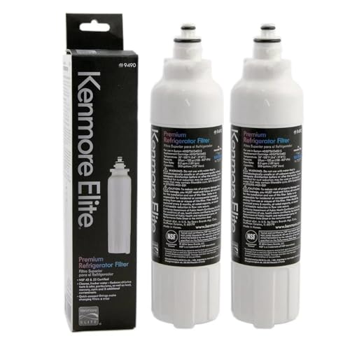 9490 Kühlschrank-Wasserfilter-Ersatz, Kompatibel For Kenmore, 46-9490 LT800P ADQ73613408 ADQ73613402 ADQ75795104 LSXS26326S LUPXS3186N, Kühlschrankzubehör(2pcs) von UDXVUXCX