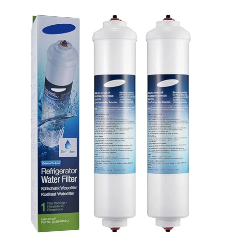 Kühlschrank-Wasserfilter, Kompatibel For Samsung, DA29-10105J WSF-100 Aqua-Pure Plus, Kompatibel For LG, 5231JA2010B GE GXRTQR, Kühlschrank-Zubehör(2pcs) von UDXVUXCX