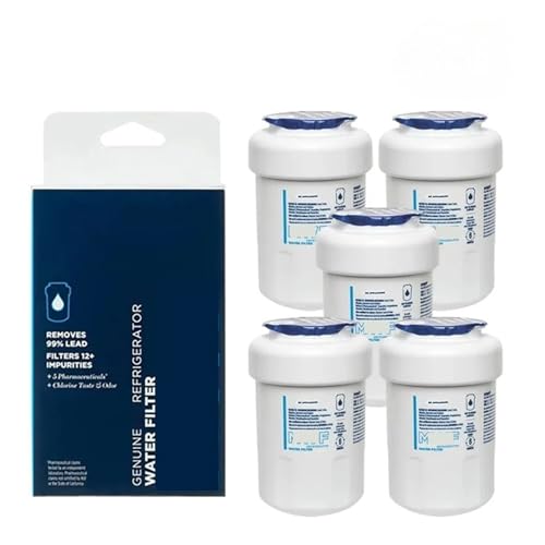 Kühlschrank-Wasserfilter-Ersatz, Kompatibel Mit GE, MWFP MWFA MWFAP MWFINT GWF06 GWFA HWF HWFA FMG-1 FMG DSS25KGREBB GCU23LGYDFSS, Kühlschrankzubehör(5pcs) von UDXVUXCX