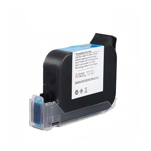 UDXZAIJQ 12,7 mm wasserbasierte, schnelltrocknende Lösungsmittel-Tintenpatrone for Handheld-Tintenstrahldrucker, Online-TIJ-Drucker(1 Solvent Ink) von UDXZAIJQ