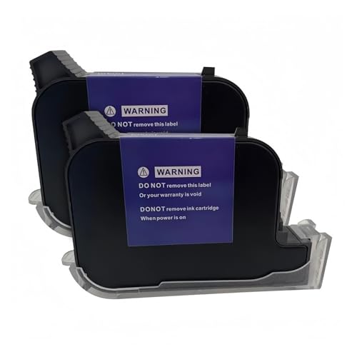 UDXZAIJQ 5S B-Level Schnelltrocknende Permanent-Tintenpatrone mit Lösungsmittel, kompatibel mit JS12/JS10/2588/2580 for 12,7-mm-Hand-Tintenstrahldrucker(1 Blue) von UDXZAIJQ
