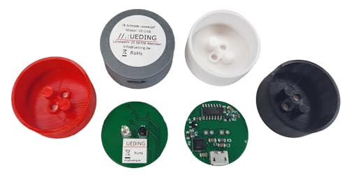 UEDING USB IR Schreib Lesekopf Volkszähler Smart Meter (Optokopf) EHZ (Rot) von UEDING