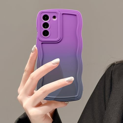 UEEBAI Farbverlauf Hülle Kompatibel mit Samsung Galaxy A54 5G Hülle, Wellen Rahmenform Handyhülle Ultra Dünne Silikon Weich TPU Stoßfeste Schutzhülle Anti-Kratzen Bumper Case Cover, Lila Grau UEEBAI Farbverlauf Hülle Kompatibel mit Samsung Galaxy A54 5G Hülle, Wellen Rahmenform Handyhülle Ultra Dünne Silikon Weich TPU Stoßfeste Schutzhülle Anti-Kratzen Bumper Case Cover, Lila Grau von UEEBAI